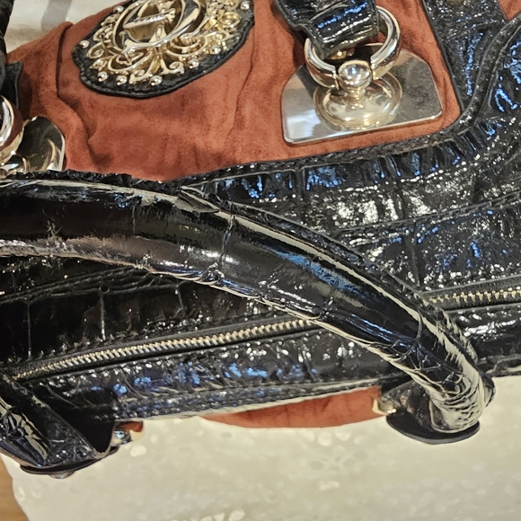 VGUC - Vintage Guess Handbag - JS style, Burgandy - Picture 10 of 16